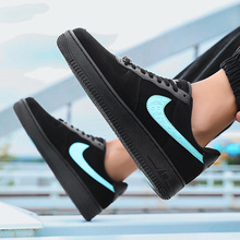 耐克男鞋air jordan 1 aj1影子灰女鞋北卡蓝烟灰低帮运动休闲板鞋