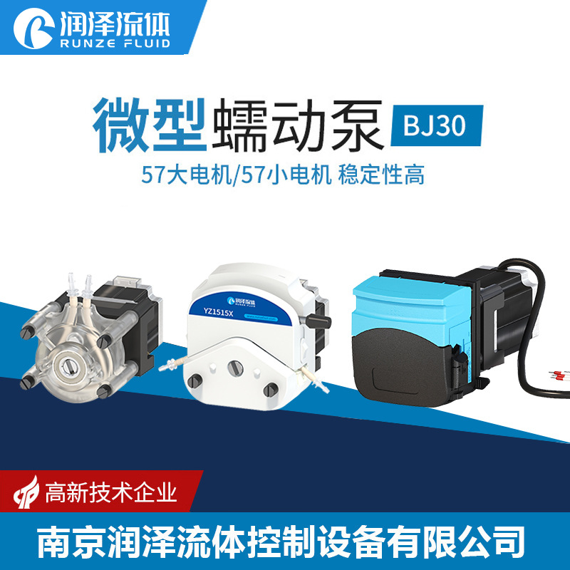 润泽步进电机蠕动泵 24V核酸试剂检测计量泵大流量微型自吸YZ泵头