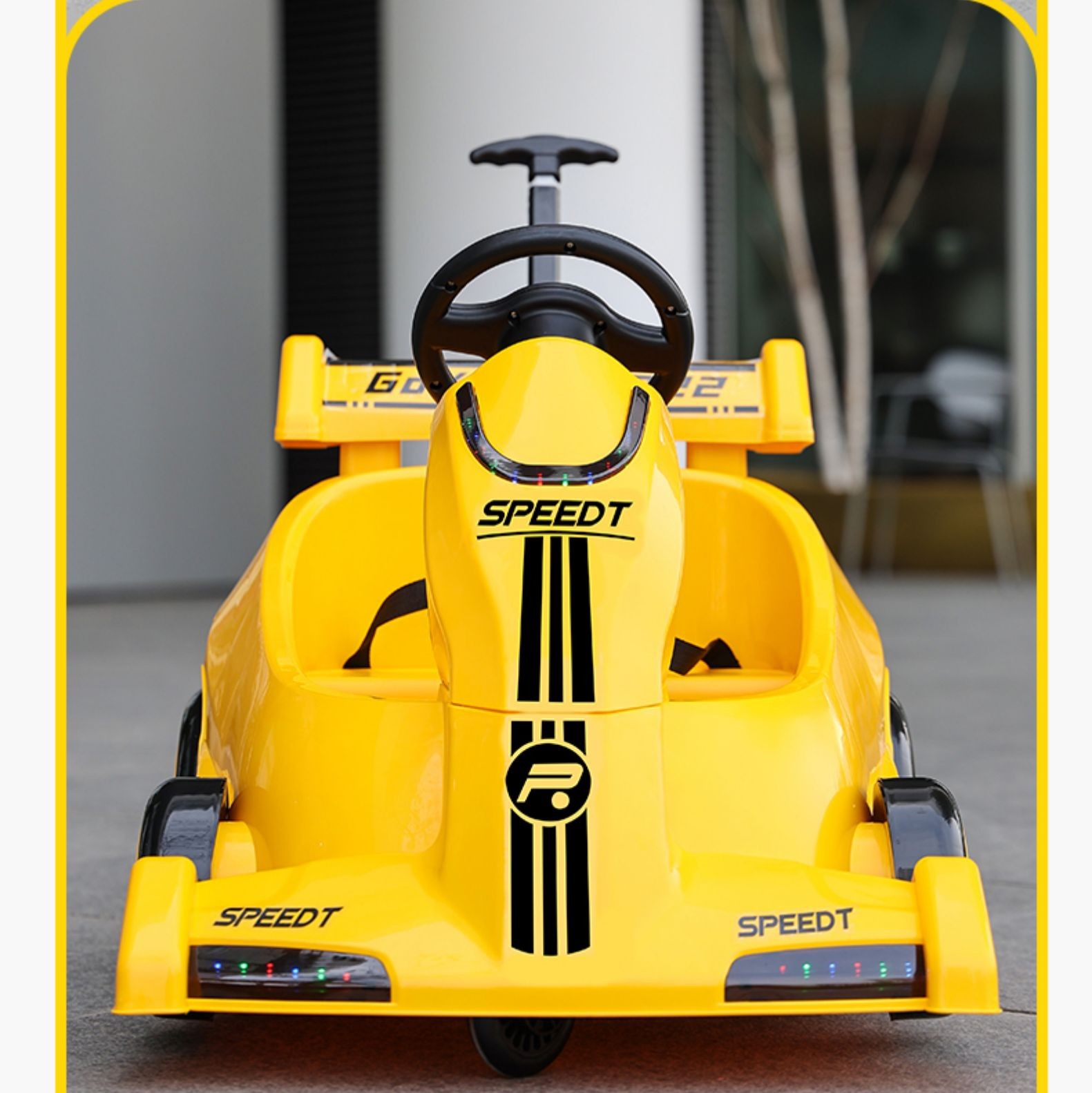 儿童电动车充电漂移四轮卡丁车可遥控汽车玩具车双驱动瓦力车