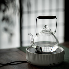 围炉煮茶高硼硅玻璃提梁壶电陶炉烧水壶家用玻璃茶壶大容量泡茶壶