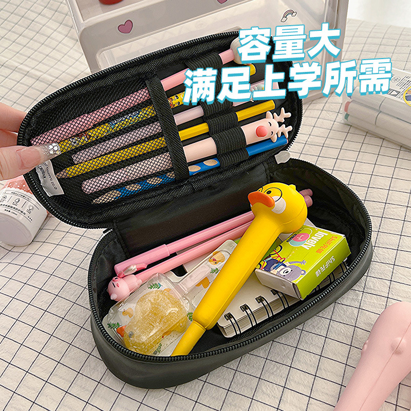 New Sanrio Clow M Melody Large Capacity Portable Pu Leather Stationery Box Student Cartoon Storage Pencil Case