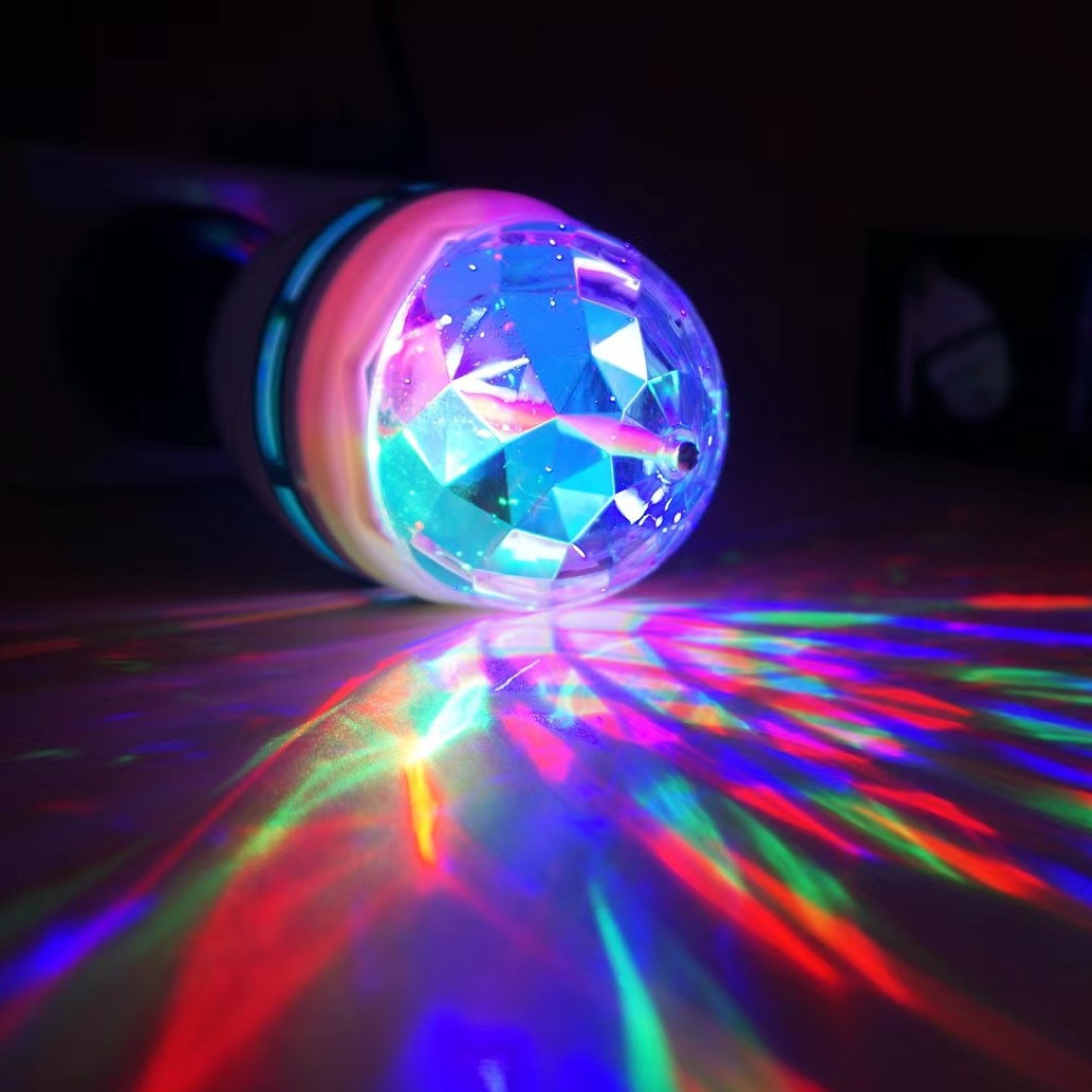Wholesale Crystal Magic Ball LED Stage Lights Colorful Rotating Light Wedding Bar Private Room KTV Laser Bulb Factory