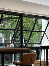 美式复古铁艺钢窗奶茶店咖啡店餐厅室内上翻窗阁楼透光装饰隔断窗