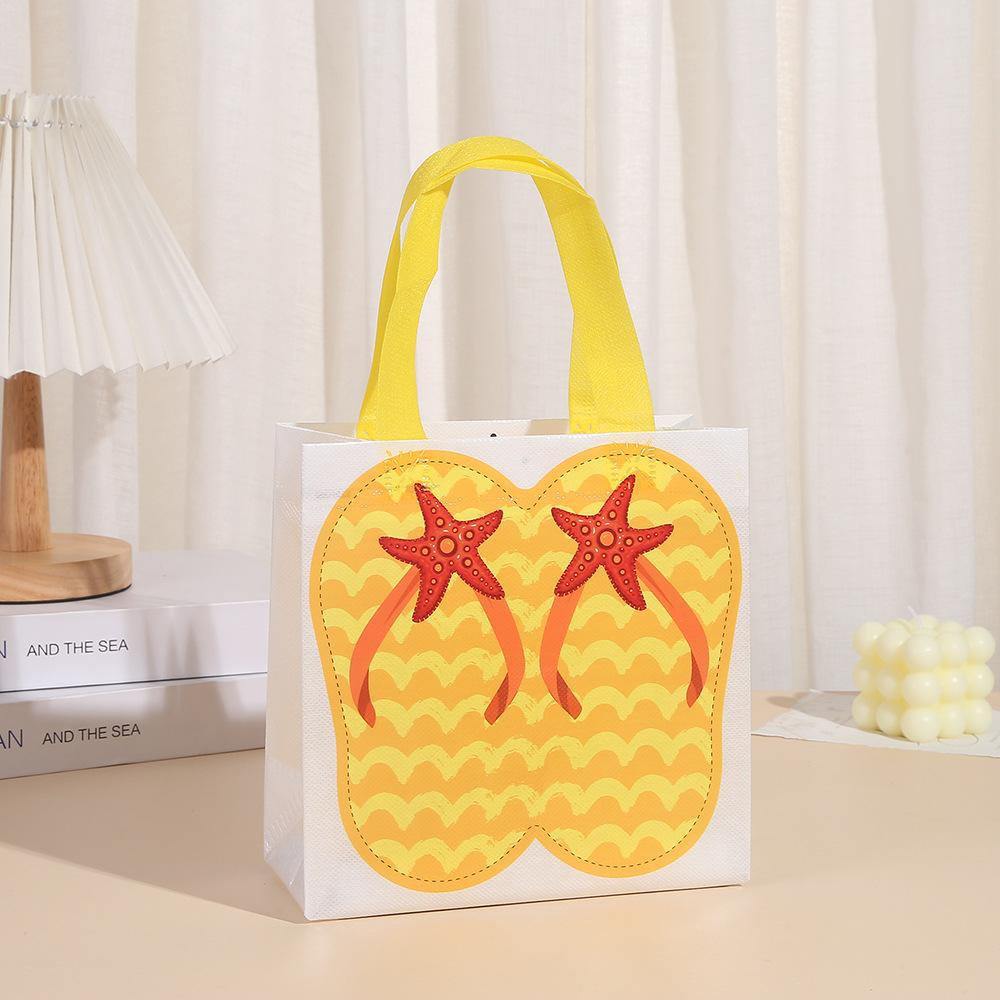 Non-Woven Bag Slippers Beach Waterproof Tote Bag Birthday Gift Gift Bag Wholesale