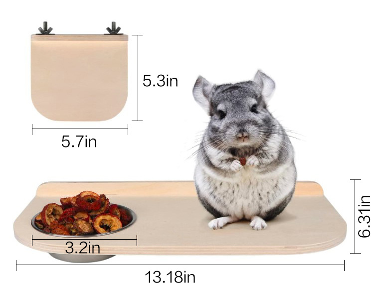 龙猫仓鼠 荷兰猪跳板 食盒 食盆 2件套-阿里巴巴
