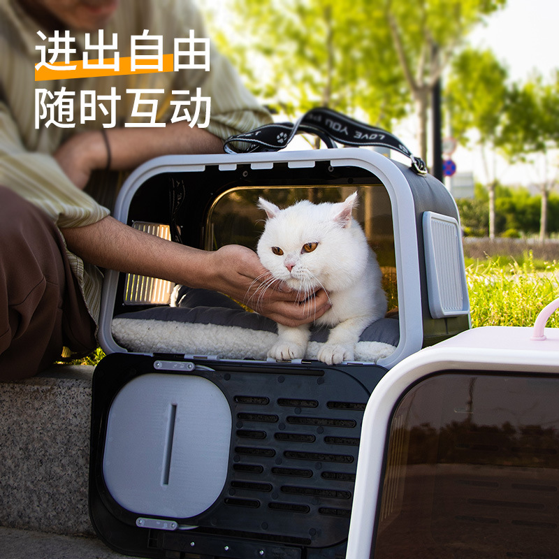 Cat Bag Portable Large Capacity Cat Space Capsule Cat Cage Good-looking Pet Small Dog Backpack Car-Riding Artifact