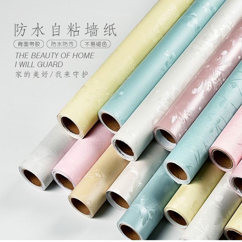 1m×45墙纸壁纸 家用装饰壁纸自粘墙纸壁纸两元店百货批发三元店