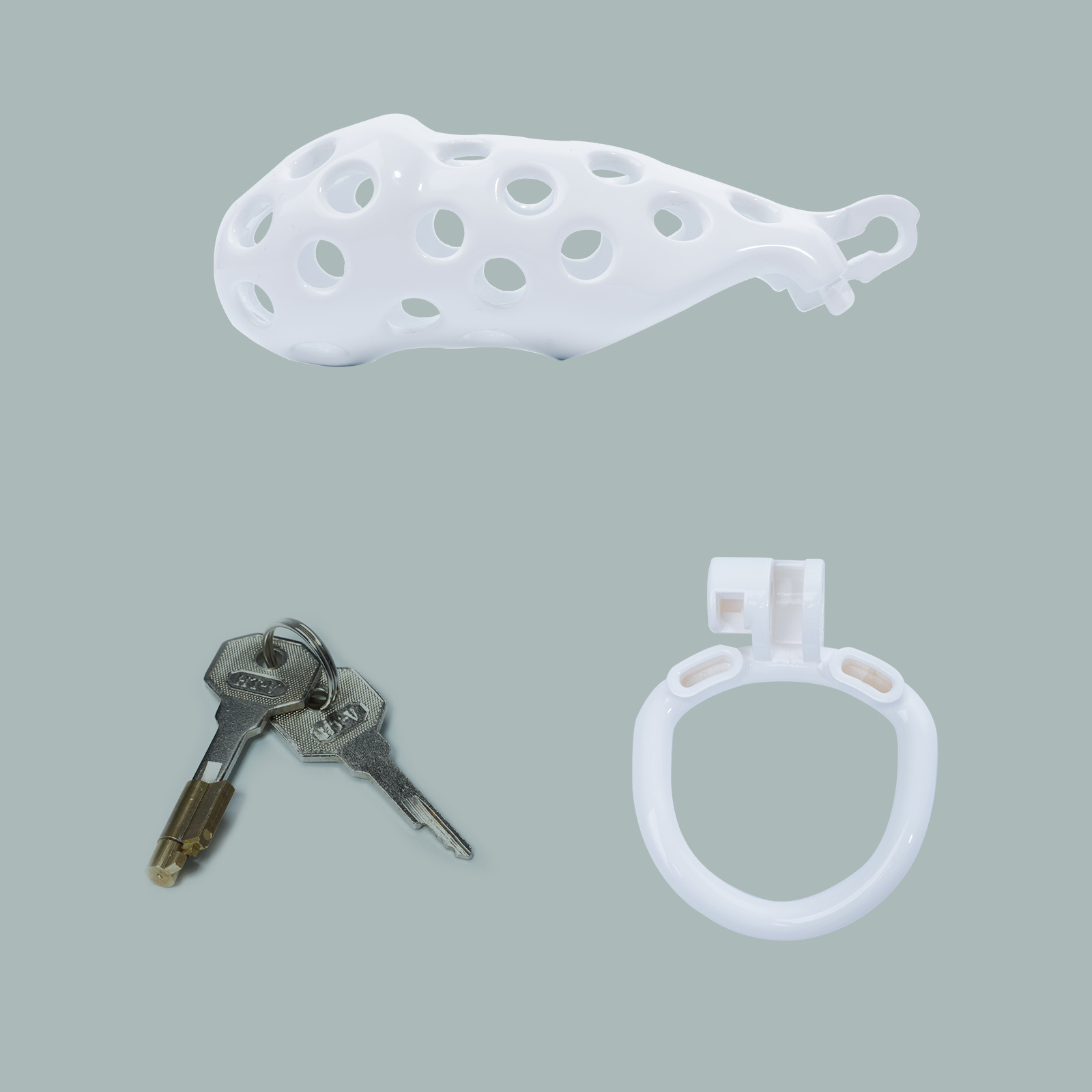 成人性用品阴茎锁眼镜蛇cb锁贞操锁贞洁器男用sm性玩具代发3代白