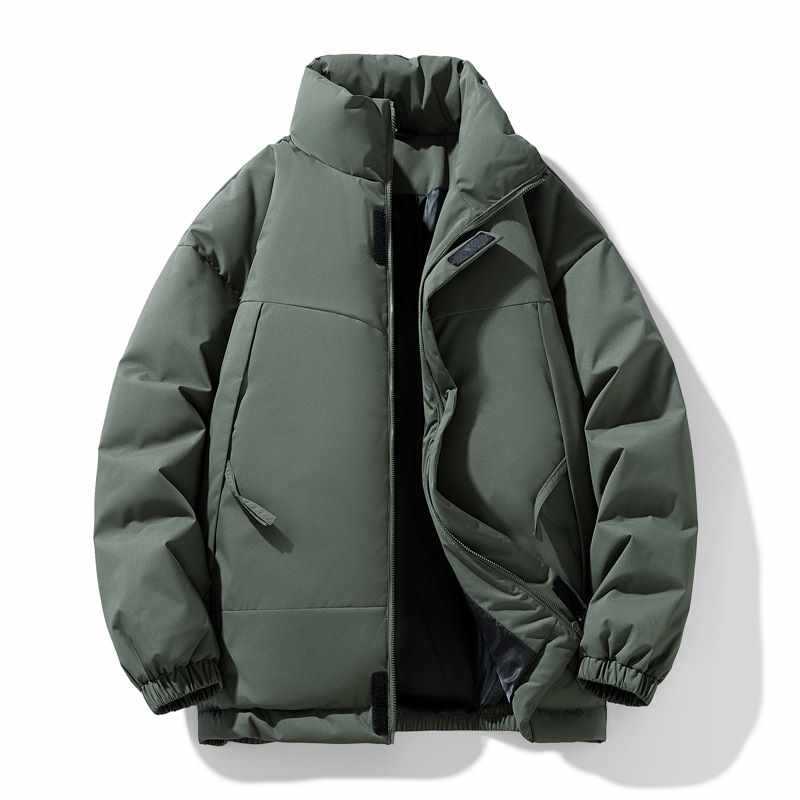 立领棉服羽绒服男冬季加厚保暖潮牌潮流棉袄春秋季新款宽松百搭棉