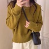 T-shirts Wavy edge Primer jacket tender Long sleeve Socket sweater Autumn and winter A small minority Retro Exorcism Sweater