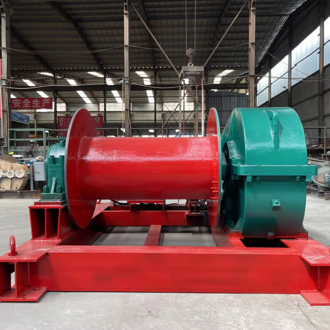 供应起重钢丝绳卷扬机 建筑施工慢速5t电动卷扬机 吊装小型电葫芦