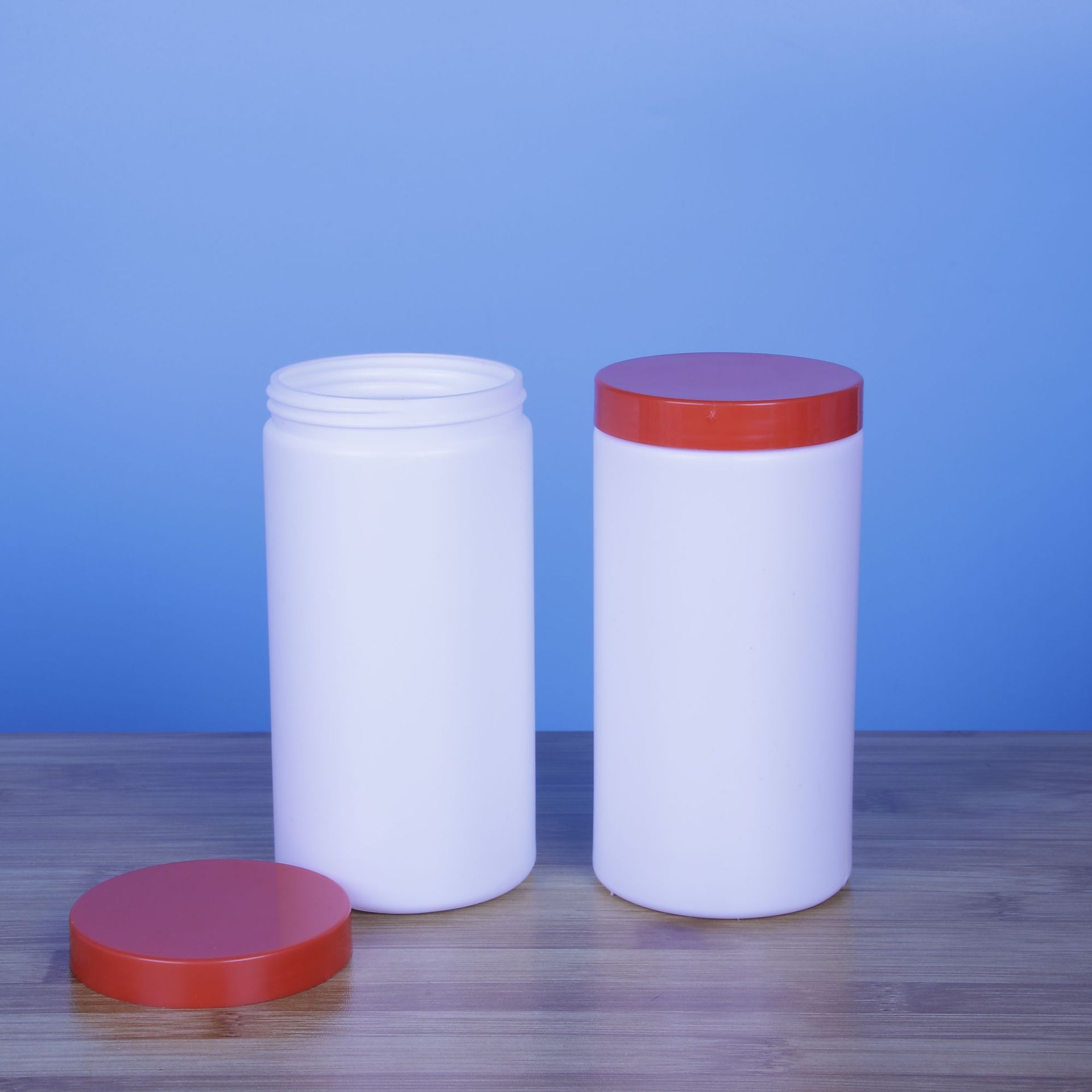 现货批发500ml塑料瓶 500毫升广口直身瓶 500ml大口螺旋盖桶pe桶