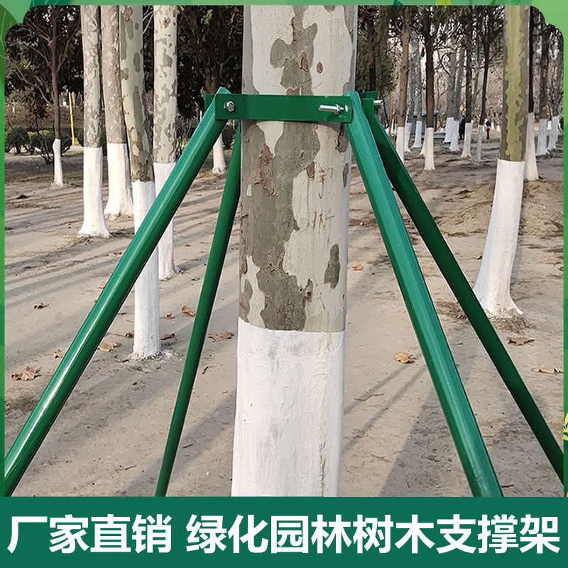 树木支撑架钢管固定器大树支撑杆乔木防风抱箍园林金属树支撑支架