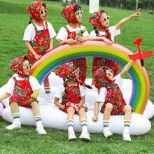 六一儿童节东北大花儿童小学生服装合唱幼儿园啦啦队演出服表演