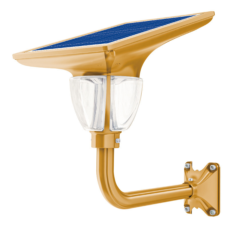 蓝晶易碳宝莲灯庭院灯户外一体化太阳能壁灯小区景观灯led 照明