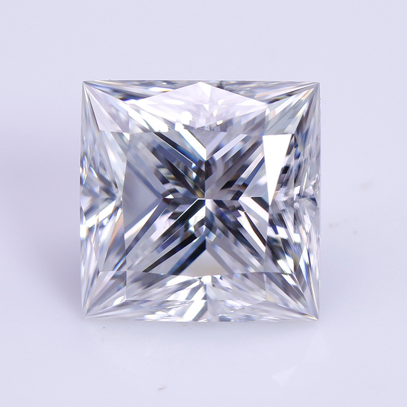 7a品质 正方直角白锆 白色公主方锆石 合成立方氧化锆裸石