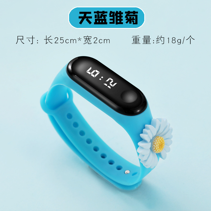 New LED Male and Female Cute Waterproof Sports Fashion Primary and Secondary School Student Bracelet Touch Doll Luminous Cartoon Watch