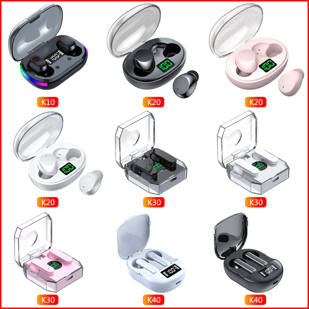 Cross-Border Hot F9-5C Yd03 X15 M10 Bluetooth Headset Tws Touch Digital Display Game Headset Factory