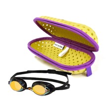工厂定制轻便小巧彩色EVA防护镜游泳眼镜盒透气有孔泳镜EVA收纳包