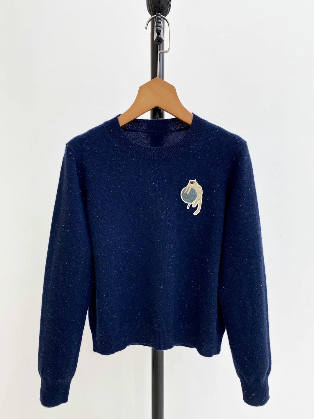 135h35wm~现货发 小禾ic嫡系康家羊绒踩点纱针织套衫0.