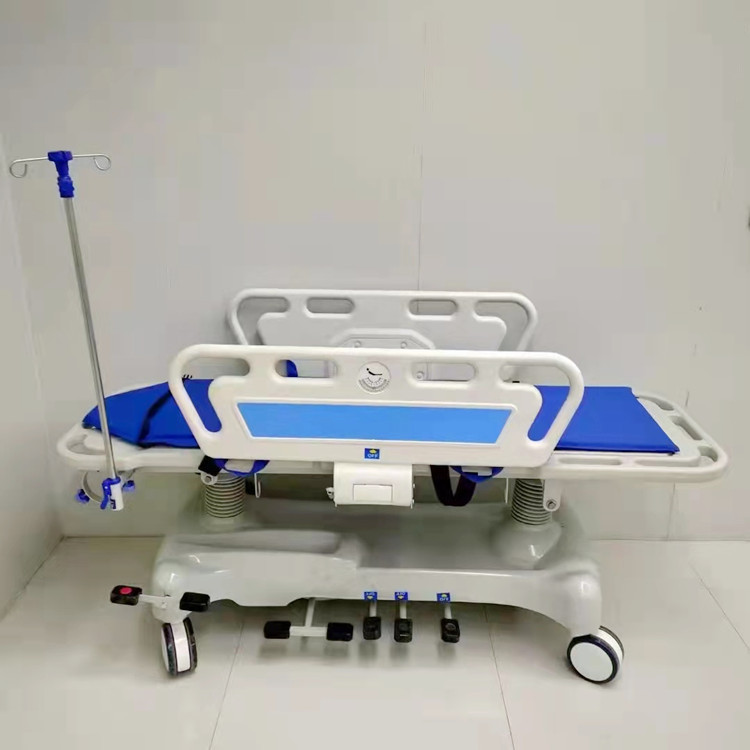 abs豪华转运平车医院急诊抢救车液压升降转运车起背胃镜检查床