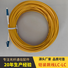 厂家电信级单模铠装拉远光纤跳线TPU护套抗拉防鼠咬拉远光缆跳线