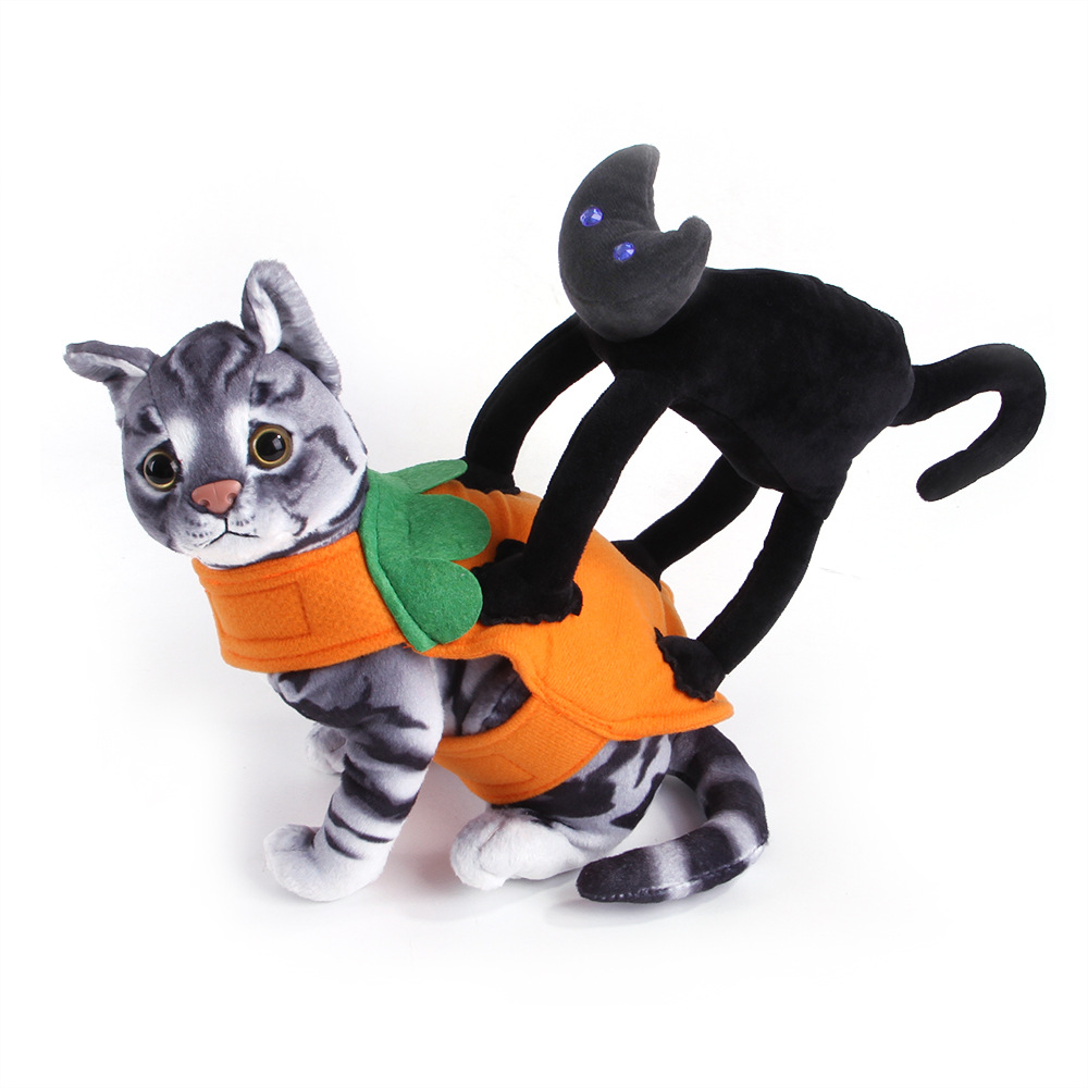 New Style Pet Small Black Cat Pet Costume Dog Supplies Clothing Cospaly Halloween Cat Clothes