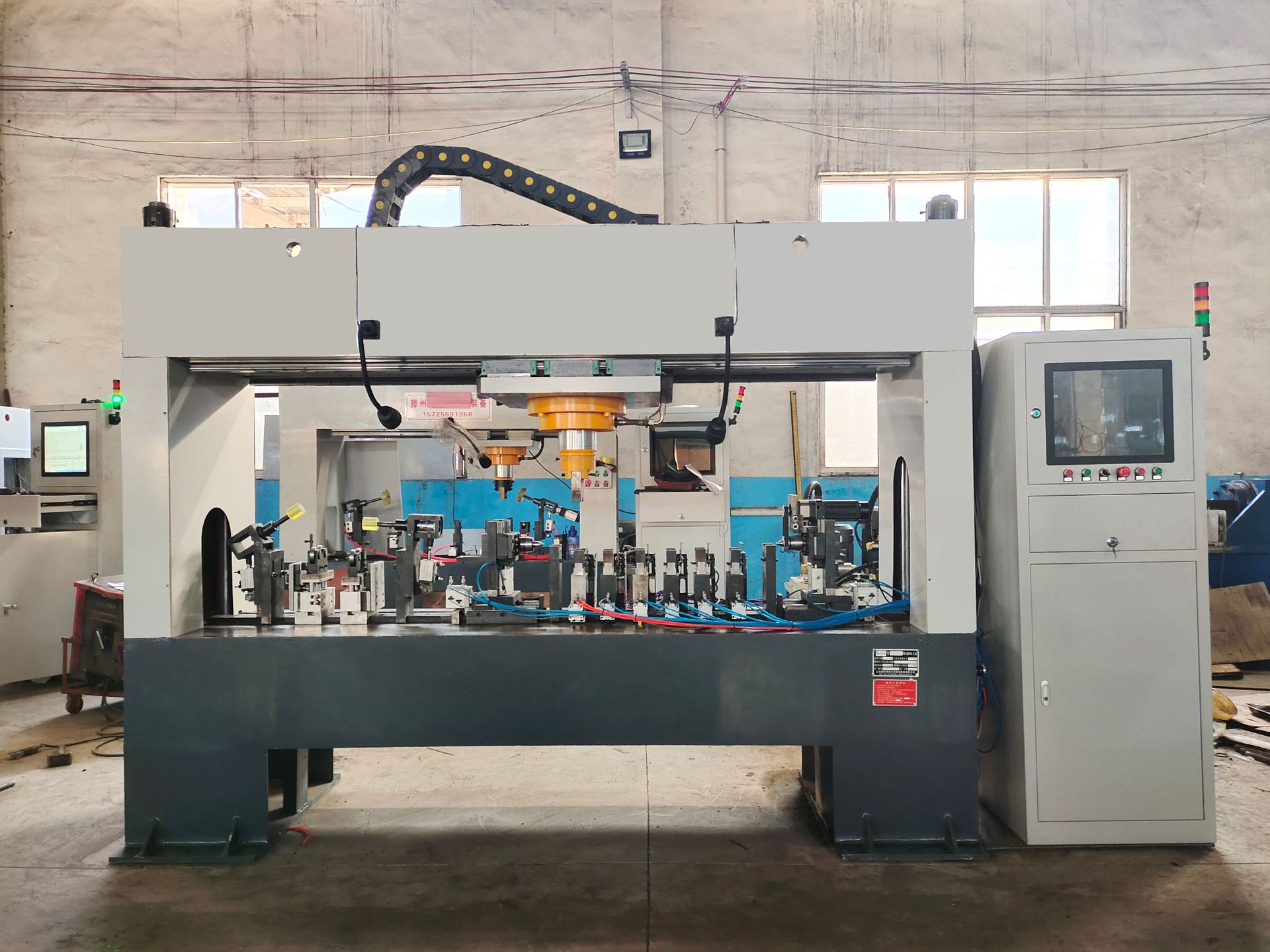 全自动圆管校直机铝管棒料数控矫直机伺服液压校直机