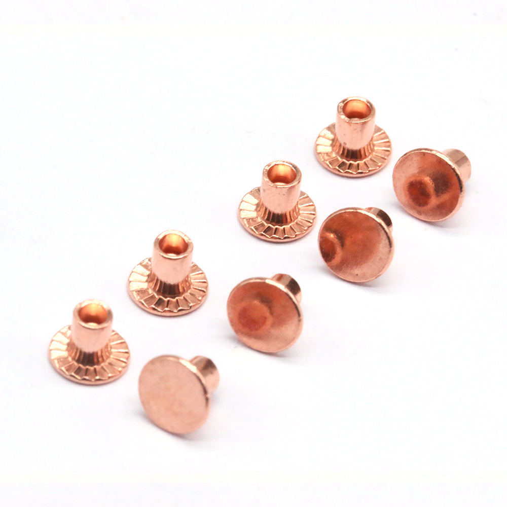 东莞厂家直销半空心铆钉 定制半圆头半空心铆钉 半空心黄铜铆钉