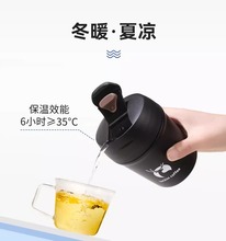 瑞幸保温杯马克杯经典款亮光白陶瓷杯创意潮流情侣杯茶杯咖啡杯