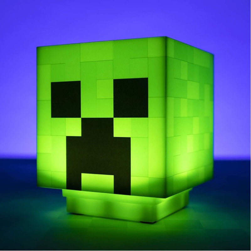 我的世界minecraft游戏周边苦力怕头像造型模型夜灯儿童