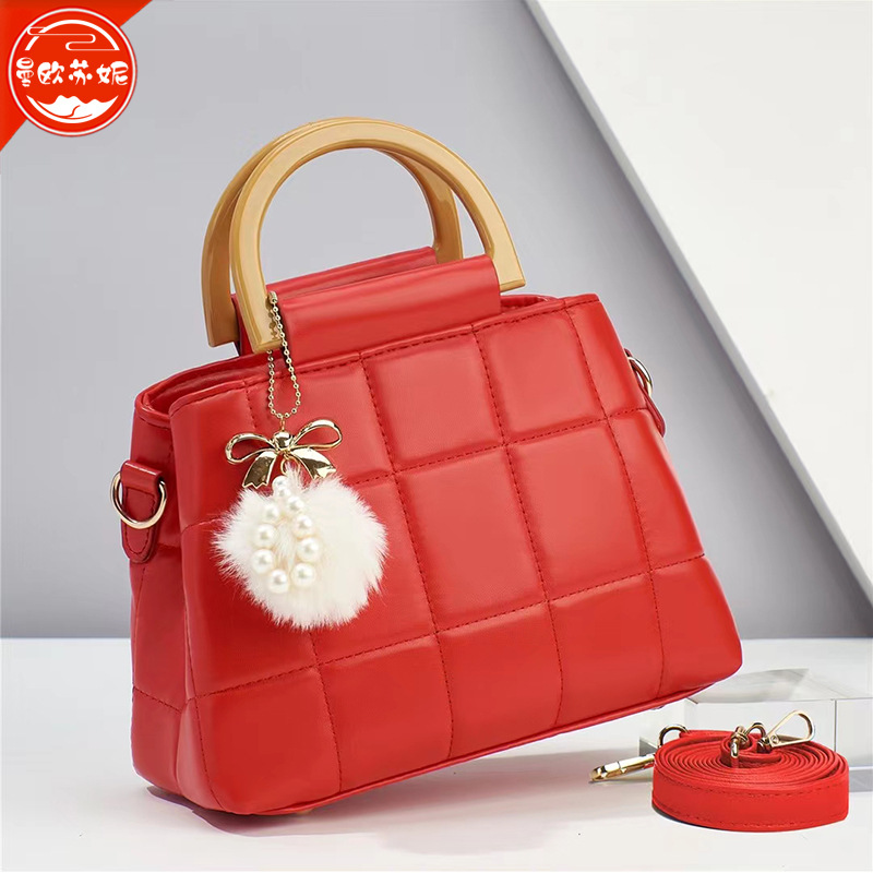 Cross-Border Simple Chanel Style Soft Leather Shoulder Bag Women's High Texture Niche Handbag Messenger Bag New Women's Bag