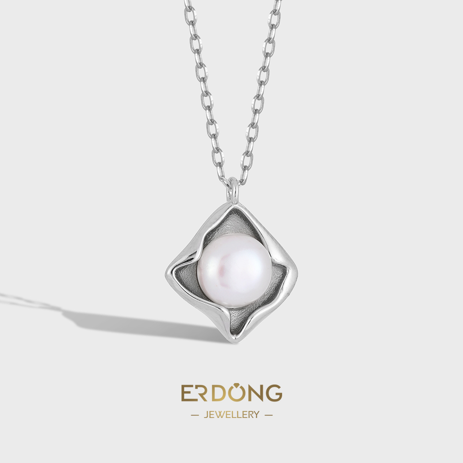 天然馒头珠首饰高级感s925银项链女小众百搭创意饰品珠中国风配饰