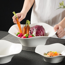 酒店高级餐具创意摆盘料理盘异型大碗家用泡面碗沙拉碗水果蔬菜盆