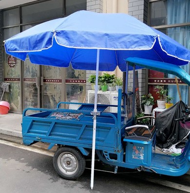 三轮车大伞固定伞夹遮阳伞太阳伞固定支架货车摆摊伞固定架