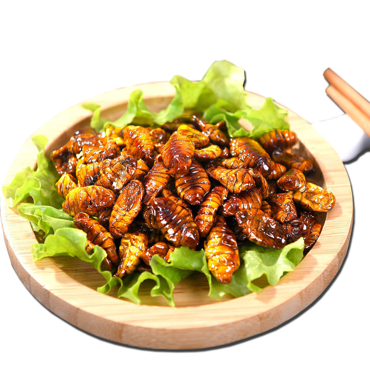 正宗五香油炸蚕蛹下酒菜山东特产新鲜即食微辣香酥蚕蛹包邮