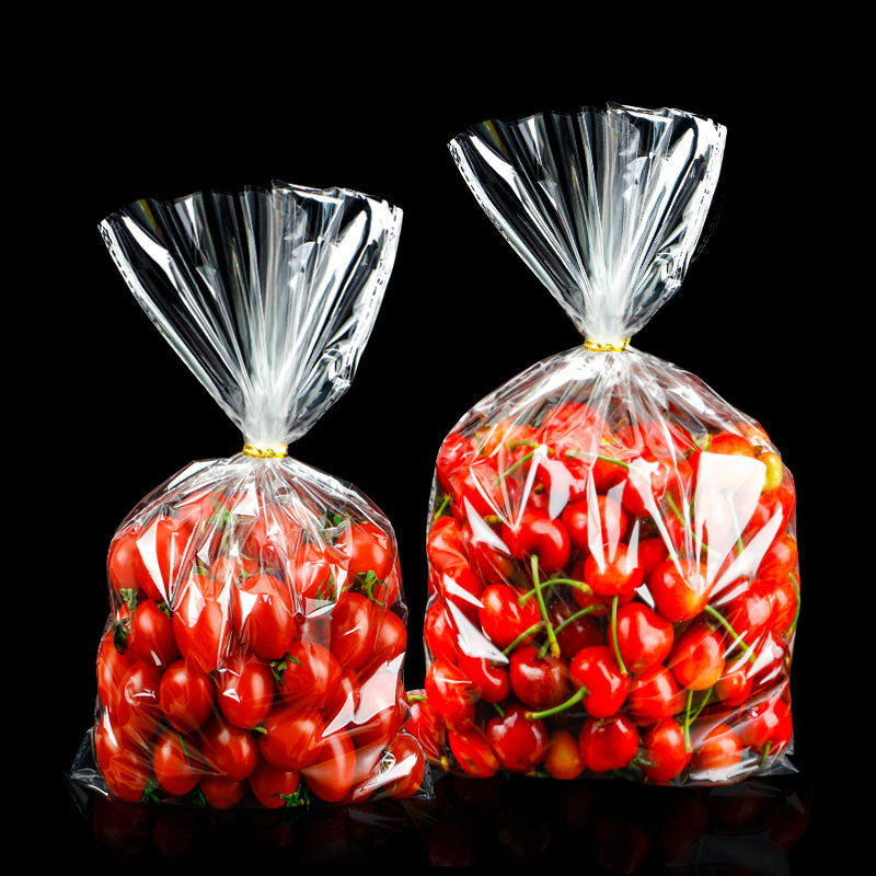 供应水果包装袋 超市水果保鲜袋 葡萄圣女果透明塑料袋多孔透气袋