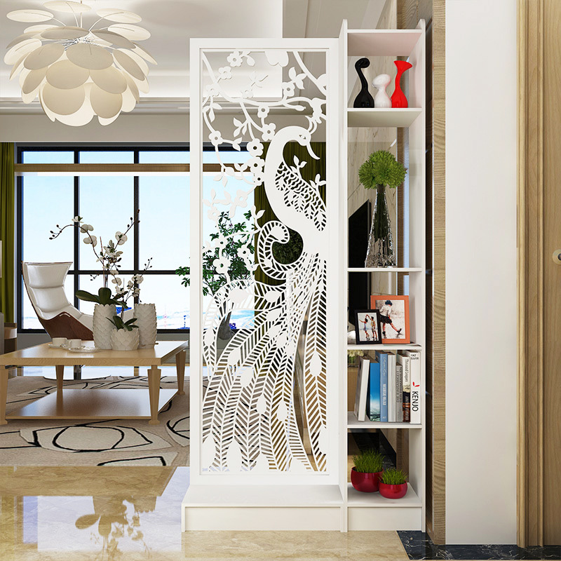 欧式隔断屏风客厅卧室玄关隔断座屏储物柜办公酒店装饰架多功能