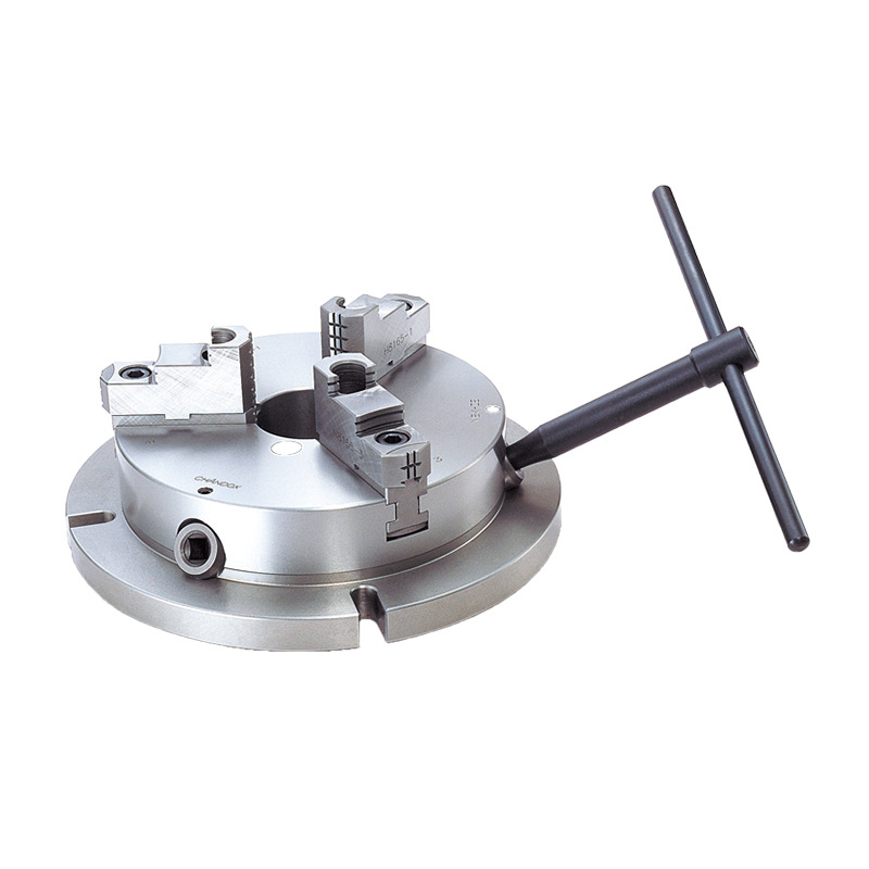 台湾千岛手动三爪夹头强力型 三爪卡盘 nbk-08 加工中心用