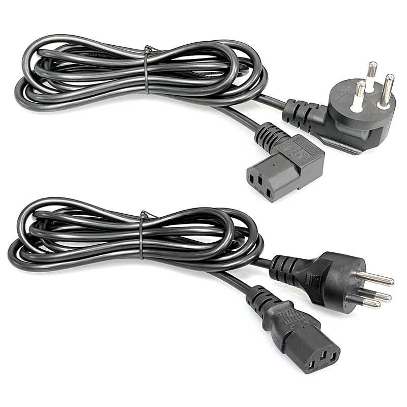 泰国三插电源线 直头弯头品字尾 16a 泰式3芯插头线 泰标品字头线