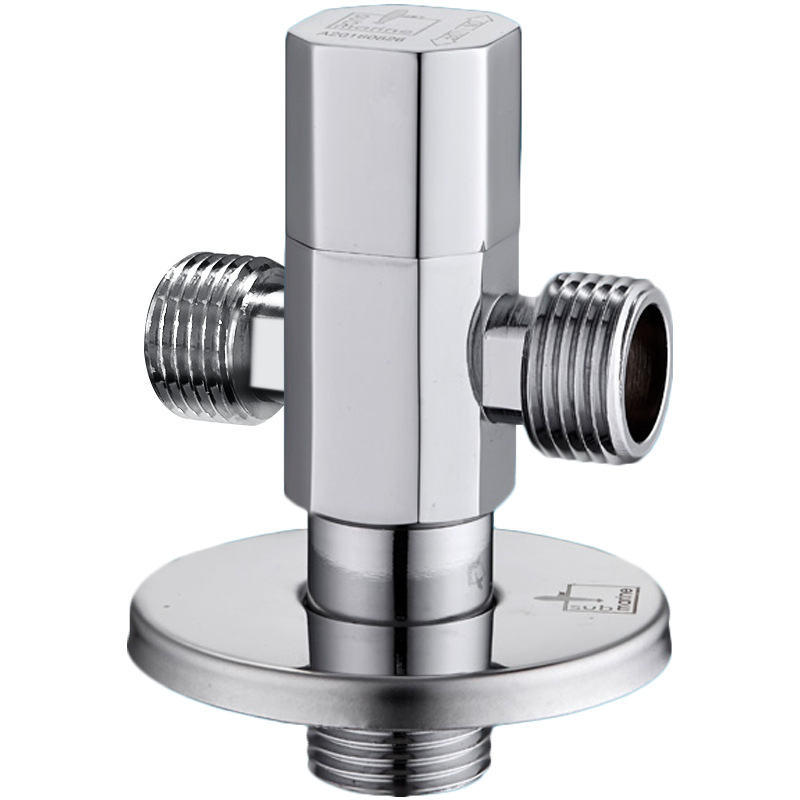 洗衣机三通角阀一进二出一分二三头通阀门双出水龙头分水器