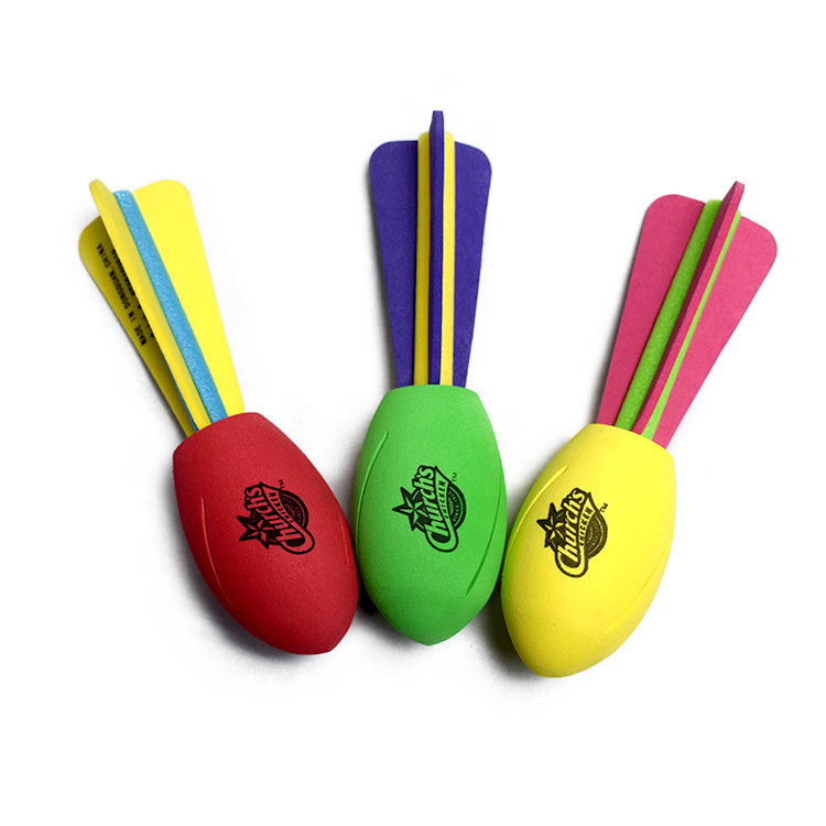 厂家彩色epe珍珠棉冲天炮头带尾翼泡沫飞弹射高密度eva火箭筒玩具