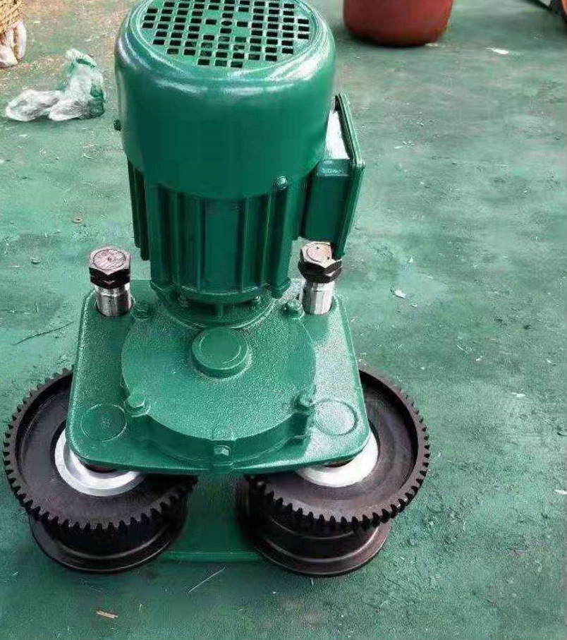 电动葫芦行走小车2t5t跑车行车轮10吨轨道电机3t工字钢滑轮1吨