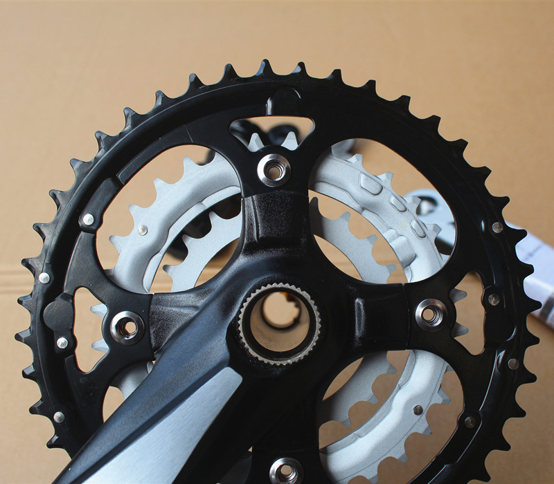 401中空牙盘自行车9速中空牙盘山地车27速一体牙盘22-32-44t