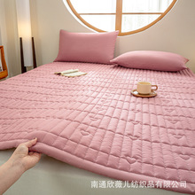 A类四季夹棉床垫软垫子单人学生宿舍床褥席梦思保护垫防滑可机洗
