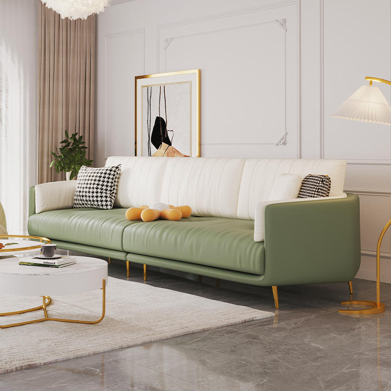 轻奢科技布沙发客厅小户型三人现代简约网红ins拼色布艺沙发