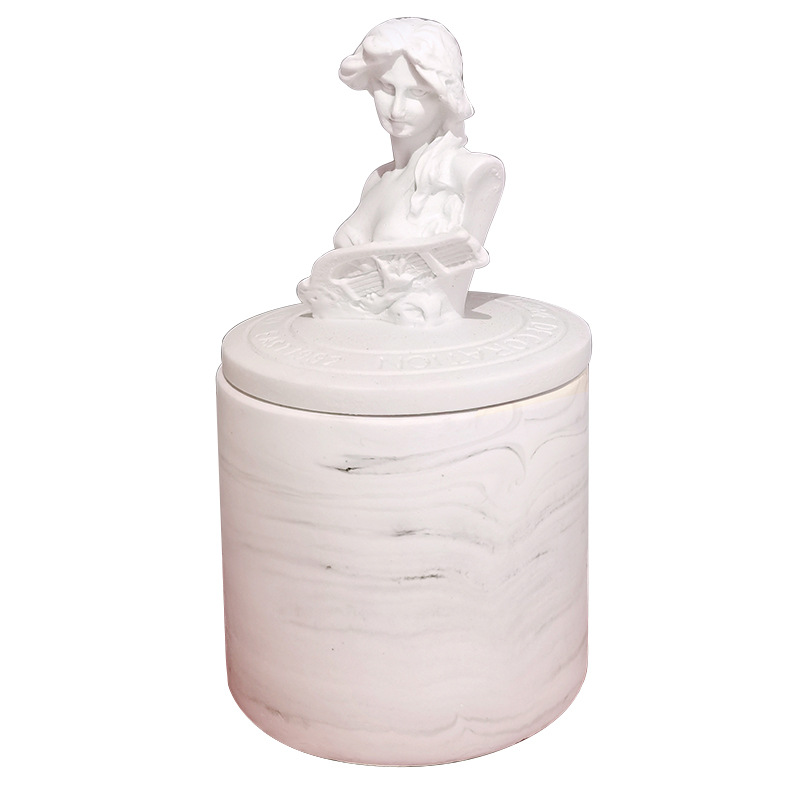 Statue Aromatherapy Candle Plaster Essential Oil Soy Wax Fragrance Candle Gift Gift Box Decoration Decoration Factory Wholesale