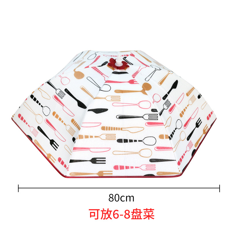 Winter Insulated Vegetable Cover Anti Fly Dish Cover Winter Insulation Folding New Dining Table Food Household Dustproof