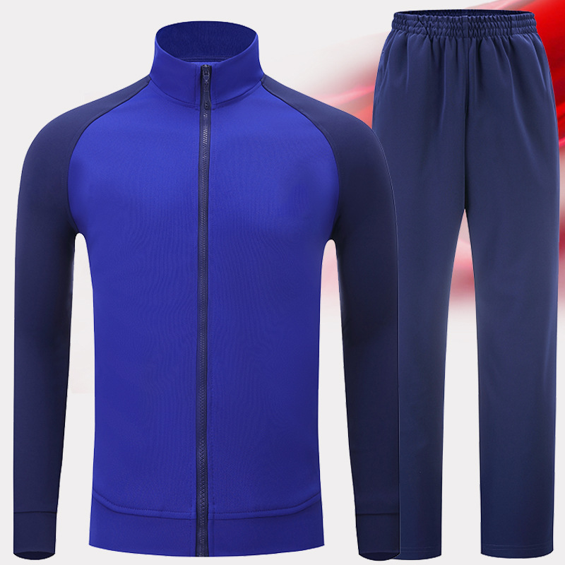 春季消防长袖体能秋季训练服蓝色套装冬季外套上衣长裤运动服