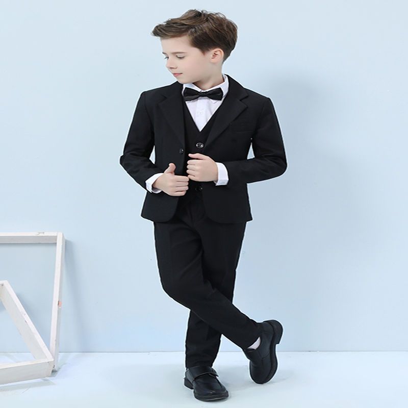儿童西服套装男童演出服花童礼服男孩小西装帅气学生主持人表演服